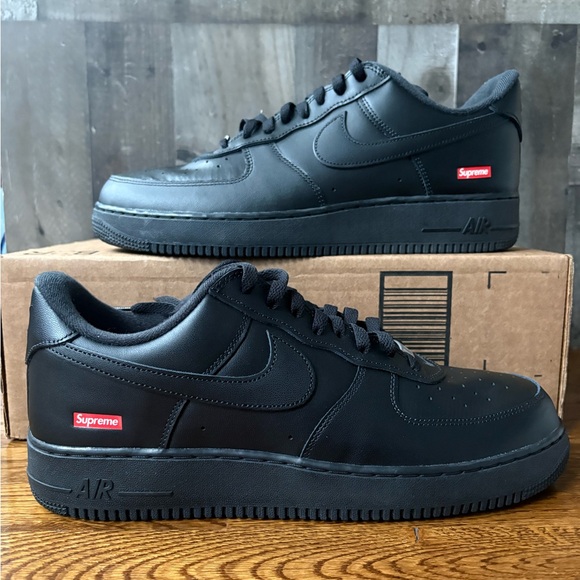Nike Air Force 1 Low Supreme Black Size 13 AF 1 SUPREME CU9225-001
